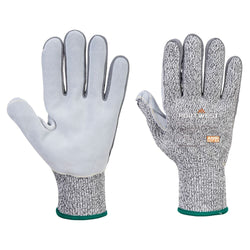 A630 Cut Resistant Work Gloves Razor Lite Leather Palm Gloves Gray, Small- Bannav S Bannav LLC